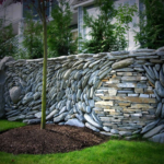 Decorative rock walls