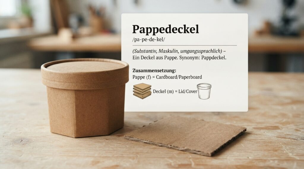 Is Pappedeckel a Cardboard Lid?